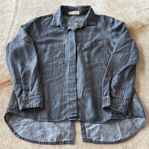 Bella Dahl Charcoal Button-Up Shirt